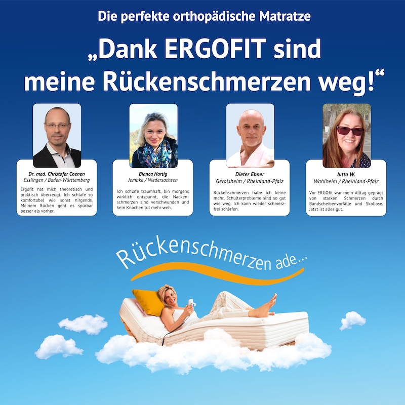 Testimonials orthopädische Matratze Rückenschmerzen weg
